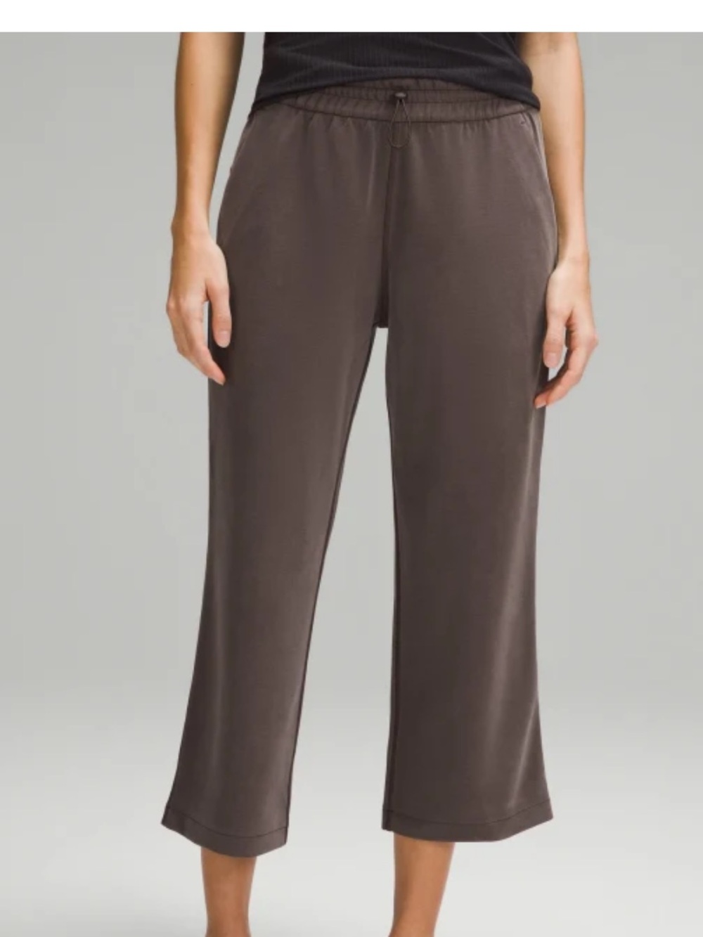 Lululemon Softstreme High-Rise Straight-Leg Cropped Pant in espresso